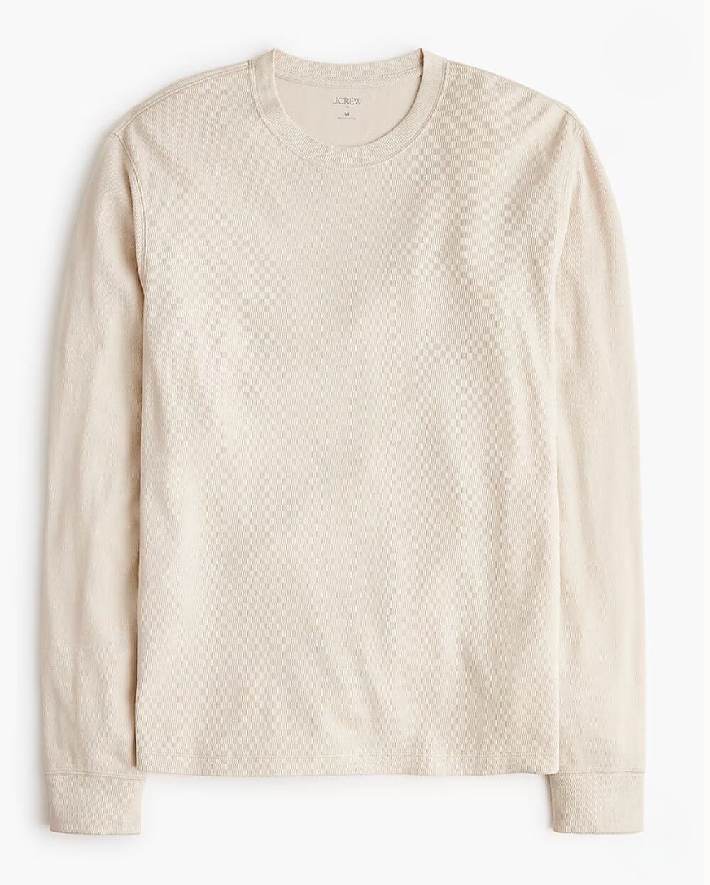 JCrew Factory | NWT Thermal Crewneck Tee in Light Sandstone | Sz XXL